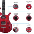 thumbnail image 4 of Paquete Guitarra Eléctrica Jethro Series By Steelpro 036 Color Rojo, 4 of 7