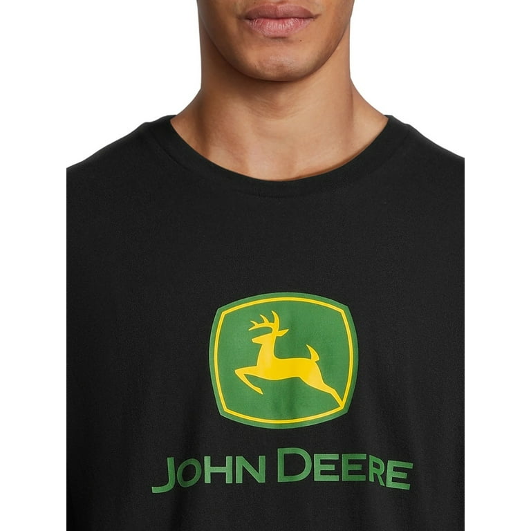 John Deere Men s Short Sleeve Logo Graphic Tee Walmart