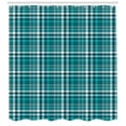 thumbnail image 3 of Ambesonne Plaid Shower Curtain, Classic Crossing Line Squares, 69"Wx84"L, Sea Blue Teal, 3 of 3