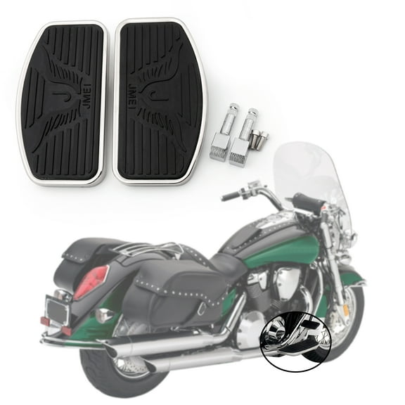 Pair Motorcycle Front / Rear Footboards Floorboard For Honda Shadow Aero 750 VT750