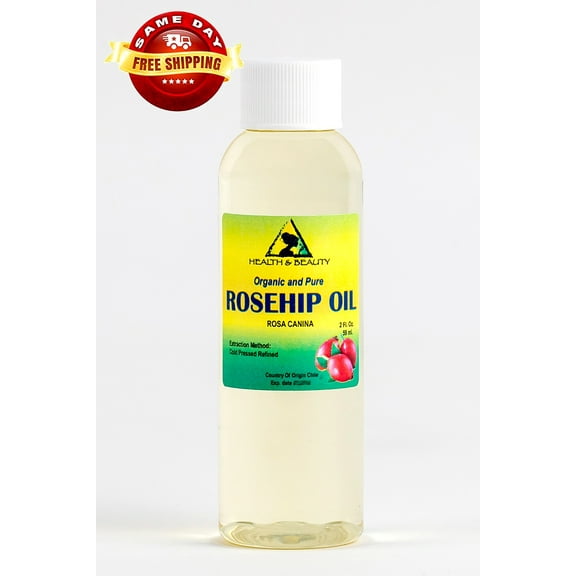 ROSEHIP SEED OIL REFINED ORGANIC CARRIER COLD PRESSED PREMIUM 100% PURE 2 OZ