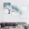 thumbnail image 4 of Nawypu  Gentle Frost Tree Canvas Wall Decor by Artist Ashvin Harrison for Living Room, Bedroom, Bathroom, Kitchen, Office, Bar - Ready to Hang - 12''x16''X3 Panels, 4 of 4