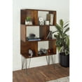 thumbnail image 3 of DecMode 32" x 61" Brown Wood 3-Tier Shelving Unit with Open Frame Design, 1-Piece, 3 of 11