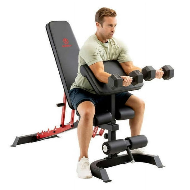 Marcy Deluxe Utility Bench with Arm Curl Walmart