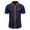 #0204-Navy, variant on Qiyinn Men's Short Sleeve Dress Shirts Button Down Formal Business Casual Shirt Regular Summer Work Wedding Party