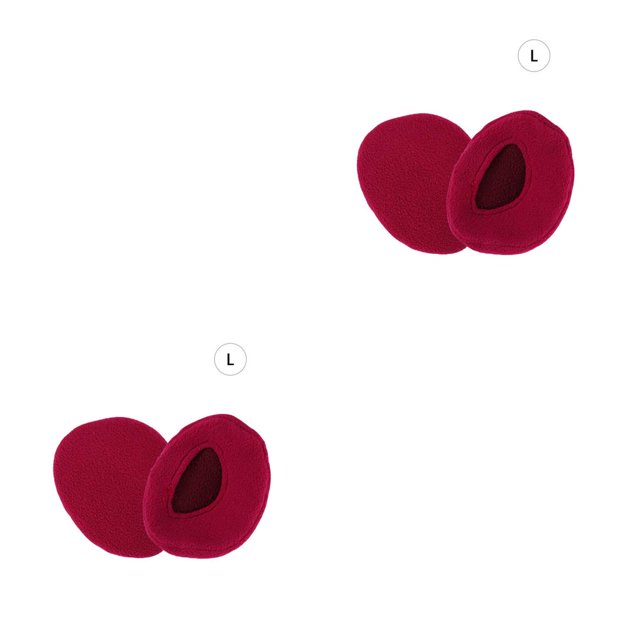 Jumpingount 1 par de orejeras para invierno, unisex, para ciclismo, senderismo, camping, cálido, para mantener las orejeras sin banda, rojo, L Rojo L 2piezas Jumpingount CBP145632