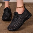 thumbnail image 3 of Women's Mesh Quick Drying Water Shoes Breathable Lace Up Athletic Shoes Lightweight Non Slip Sneakers Black Size 8, 3 of 7