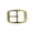 Brass, variant on 1 1/4" (31 mm) Single Prong Oval Belt Buckle