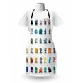 thumbnail image 3 of Gemstone Apron, Composition of Gemstones with Names Tiger Eye Sulphur and Ruby Mineral Geology, Unisex Kitchen Bib with Adjustable Neck for Cooking Gardening, Adult Size, Multicolor, by Ambesonne, 3 of 4