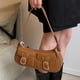 thumbnail image 4 of Bolso Mano Sencillo Pequeño Con Bolsillo para Axilas Diario Mujer Cuero PU, 4 of 9