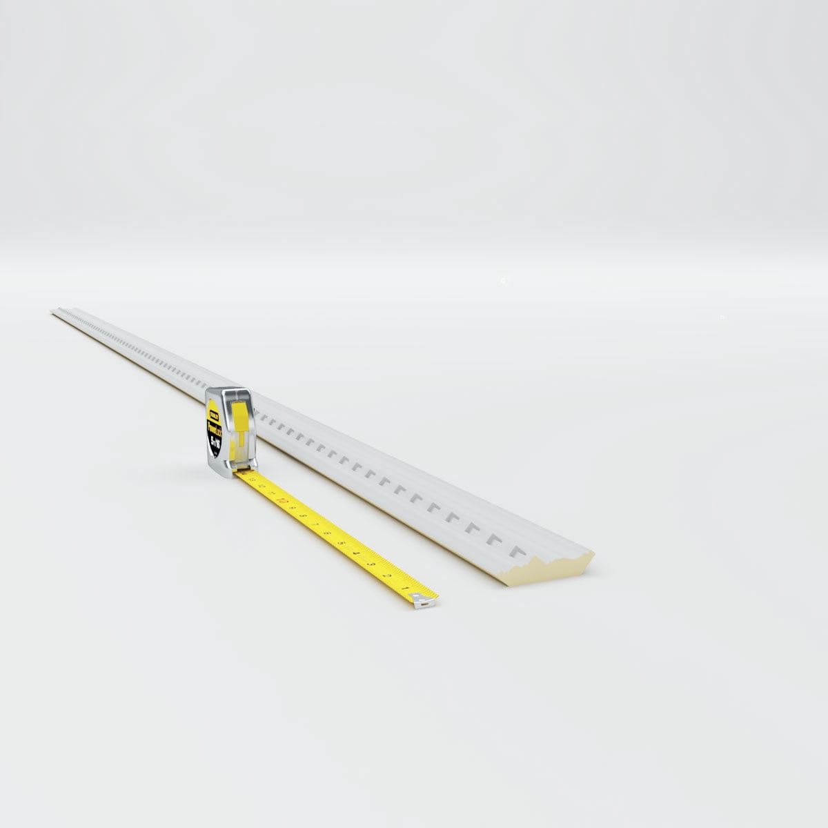 2"H x 2"P x 2 7/8"F x 94 1/2"L, (1 1/4" Repeat) Dentil Crown Moulding