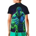 thumbnail image 2 of Hero Hulk Garçons Filles T-Shirt à Imprimé Graphique 3d Col Rond Manches Courtes Très Petit, 2 of 7