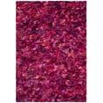 thumbnail image 4 of SAFAVIEH Rio Cassandra Confetti Polyester Shag Area Rug, Fuchsia/Multi, 2'6" x 4', 4 of 7