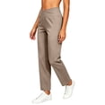 thumbnail image 2 of SeekIslan Women's Crossover Yoga Pants V Waist Straight Leg Pants with Pockets for Gym and Casual Daily, 2 of 6