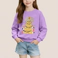thumbnail image 1 of Cowsor Chandails en Molleton pour Filles Enfants Mignon Graphique Col Rond Chandail Tops Xmas Manches Longues Chemises de Vacances, 1 of 6