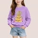 thumbnail image 1 of Cowsor Girls Sweatshirts Kids Cute Graphic Crewneck Pullover Tops Xmas Long Sleeve Holiday Shirts, 1 of 6
