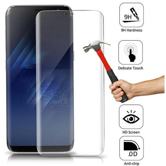 Full Cover Tempered Glass Screen Protector HD 9H Hardness Display Cover Clear 1G for Samsung Galaxy S8