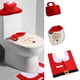thumbnail image 2 of 3 unids/set juego de alfombrillas de baño antideslizante ajustable tapa de inodoro de Navidad cubierta de tejido Ehuebsd  Libre de BPA, 2 of 8