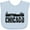 AE-Light Blue, variant on Inktastic Chicago Skyline Grunge Boys or Girls Baby Bib