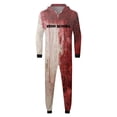 thumbnail image 1 of Tenue Assortie d'Halloween pour la Famille, Combinaison Pyjama à Capuchon Zippée Imprimée, Décontractée et Confortable, pour Resserrer les Liens Familiaux, 1 of 4