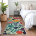 thumbnail image 4 of Dalyn Rugs Machine Washable Indoor/Outdoor Chantille Teal 2'3" x 7'6" Runner Rug, 4 of 7