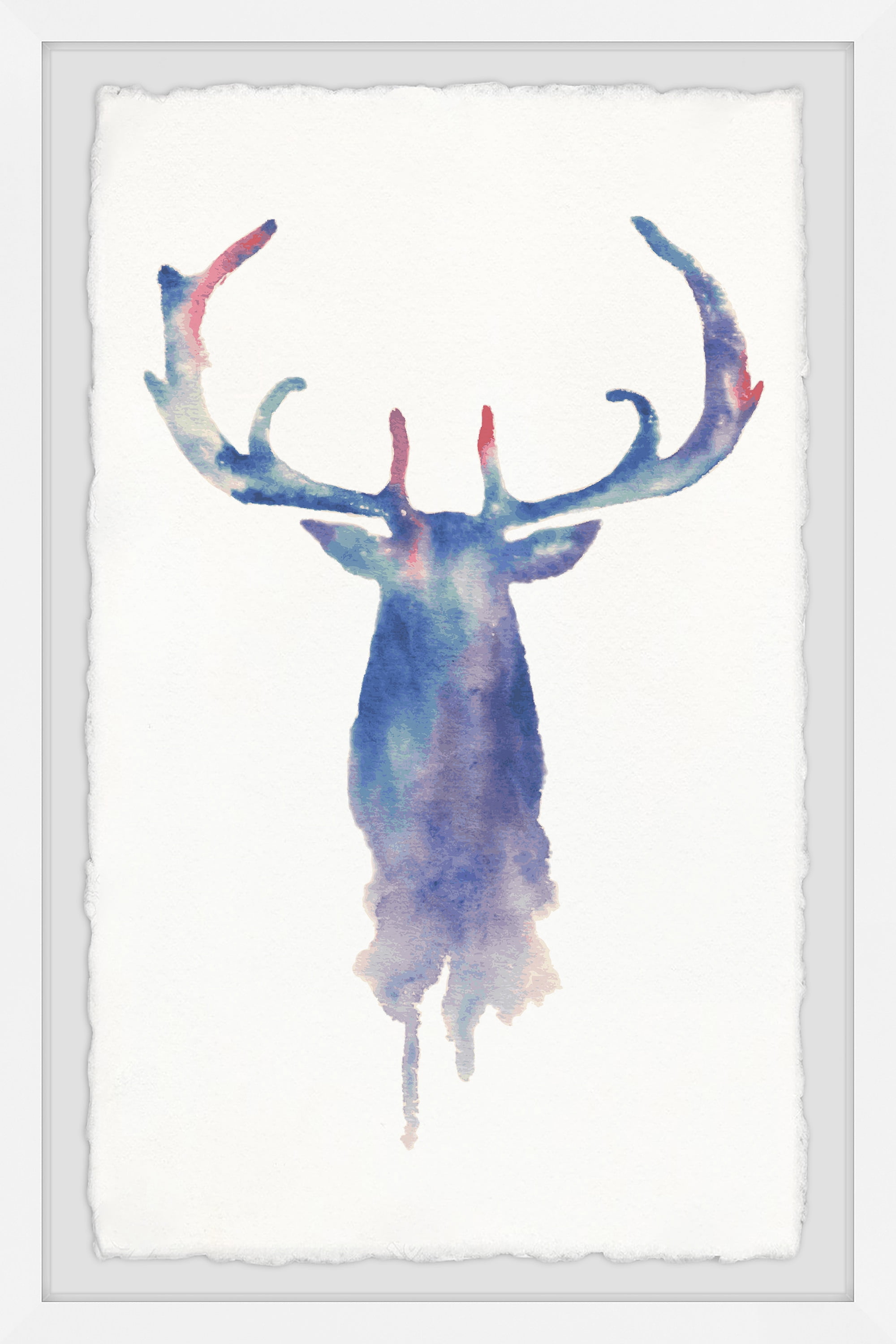 Moose Paint Framed Painting Print