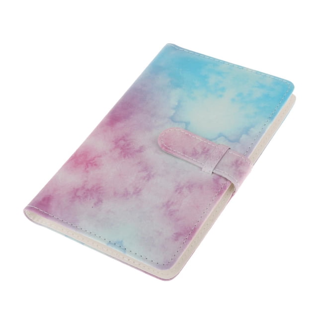 Álbum de fotografía de 4 x 6 96 fotografía, álbumes de fotografía de cubierta de material cuero familiar capacidad para fotografía horizontale verticales de 4 x pastel Yotijar mini álbum de fotos