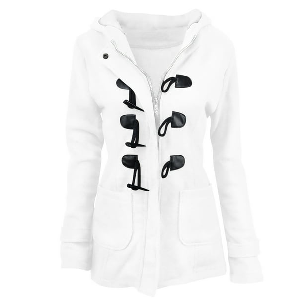 Chaquetas y abrigos casuales con capucha de manga larga para mujer, chaqueta con capucha cálida de invierno, abrigo de manga larga con capucha y bolsillo para mujer