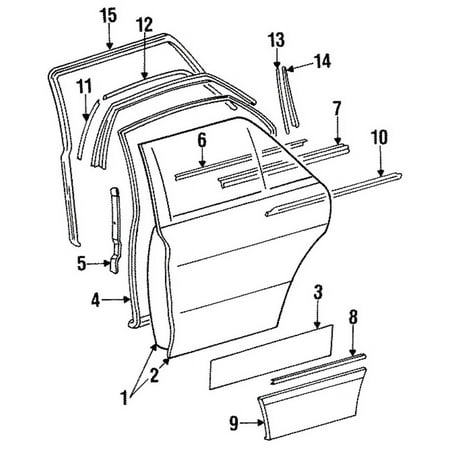 Genuine OE Mercedes-Benz Lower Molding - 126-690-64-40