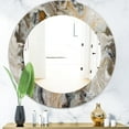 thumbnail image 2 of Design Art Designart Inc. Miroir du Milieu du Siècle 'Onyx Detail Composition' - Miroir Mural Ovale Ou Rond - 32x32, 2 of 2