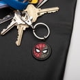 thumbnail image 2 of Spider-Man Split Mask Steel Keychain, 2 of 2