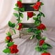 thumbnail image 5 of Corona De Flores Silvestres Artificiales Para Decoración Del Hogar, Interiores Y Exteriores, Arcos De Boda, Porches Y Escaleras. Decoración Para Todo El Año., 5 of 9