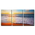 thumbnail image 2 of wall26 - 3 Piece Canvas Wall Art - Sunset and sea - Modern Home Art Stretched and Framed Ready to Hang - 24"x36"x3 Panels, 2 of 4