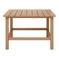 thumbnail image 3 of WestinTrends Malibu Kids Outdoor Patio Furniture HDPE 30" Wide Square Dining Table, Teak, 3 of 15