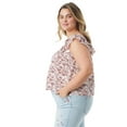 thumbnail image 4 of Jessica Simpson Women's and Women's Plus Flutter Sleeve Top, 4 of 5
