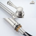thumbnail image 3 of CASAINC Single Handle Kitchen Faucet with Pull Out Sprayer, Deck Mounted, Brushed Nickel, 3 of 4