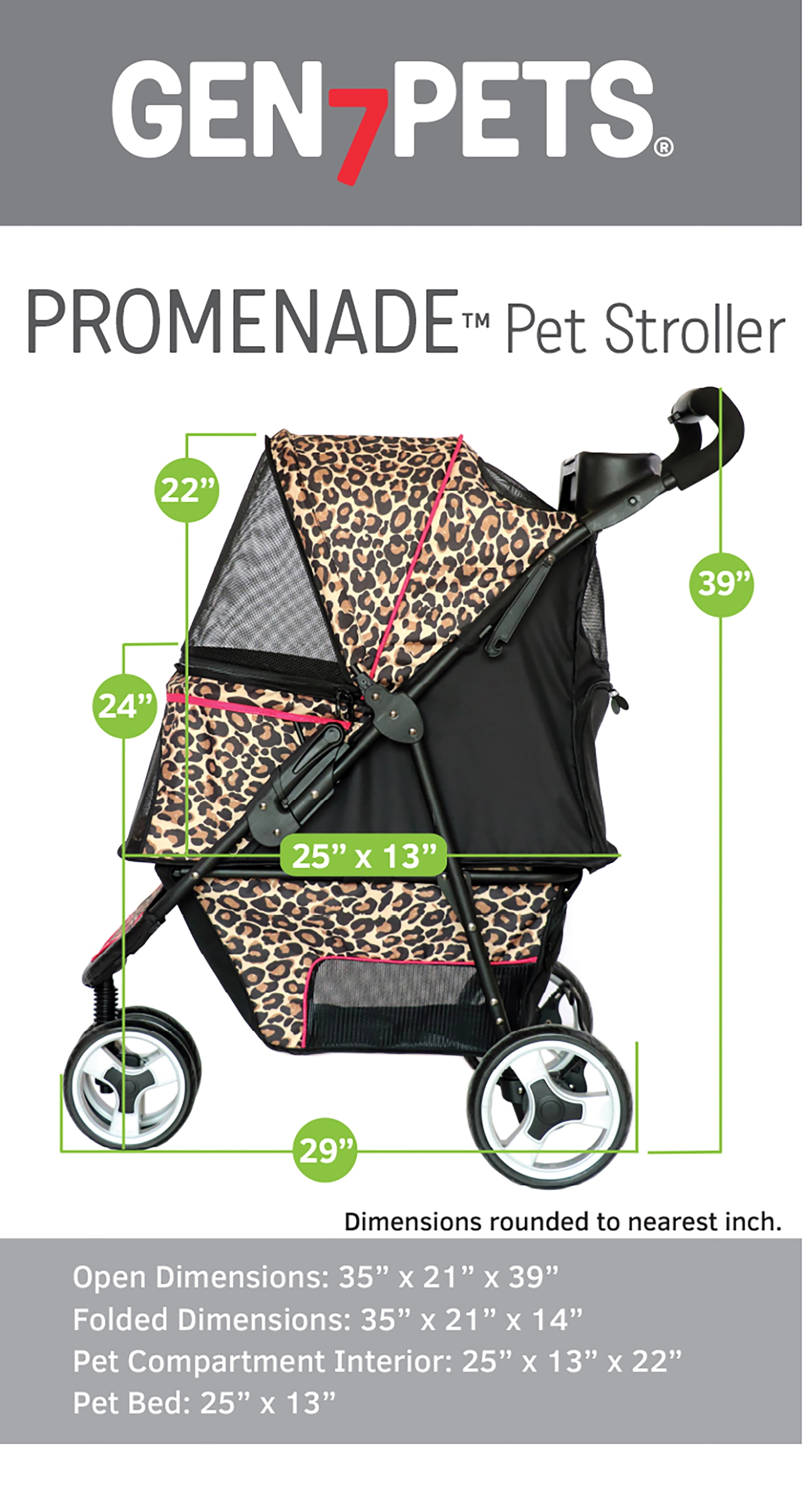 Gen7Pets Promenade Pet Stroller, Black Onyx eBay