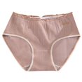 thumbnail image 1 of Aayomet Culottes pour Femmes Taille Pure Creuse et Rehausse les Fesses Culottes Pures (F, L), 1 of 4