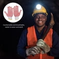 thumbnail image 3 of Guantes, guantes de trabajo antideslizantes de hilo de algodón con puntos de PVC para la construcción de jardinería mecánica de pintor, rojo 12 pares Kearding AF000096-04, 3 of 7