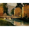 thumbnail image 2 of Goerschner, Ted 14x12 Black Ornate Wood Framed with Double Matting Museum Art Print Titled - English Morning, 2 of 4