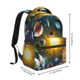 thumbnail image 2 of Fotbe Space Planet Mochila Casual con Estampado para Escuela, Viajes y Actividades al Aire Libre - Duradera, Ligera y Cómoda, 2 of 5