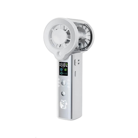 ZELVINN Compact USB Charged Hand Fan with Cooling Feature and Visible Display for Fast Refreshment