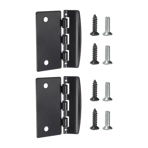 Bisagra de acción de flip Uxcell 2 Pack con candado de flip y tornillo negro