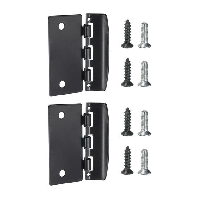 Bisagra de acción de flip Uxcell 2 Pack con candado de flip y tornillo negro