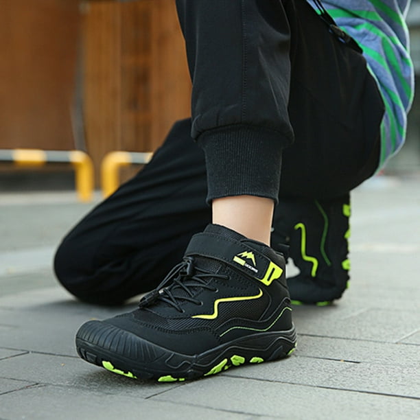Zapatos de senderismo para ninos y ninas zapatillas de deporte para ninos botas de trekking al aire libre negro 30 DQrwqpou Tenis De Mujer Tenis De Hombre Walmart en linea
