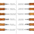 thumbnail image 2 of Juego de cuchillos para tallar madera - Juego de herramientas de tallado manual de 12 piezas para carpinteros expertos y principiantes de esculturas de bricolaje, 2 of 6