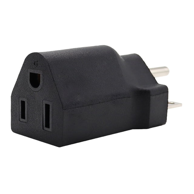 Adaptador de Enchufe Portátil Sunnimix 110-120V a 220-240V Negro 6-15R a 5-15R