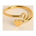 thumbnail image 2 of Xihbxyly Anillos de Inicial de Oro, Anillo Apilable con Letra Abierta, Joyería Ajustable con Alfabeto, Regalos Personalizados Únicos, Accesorio de Moda para Mujer, Perfecto para Mamá o Novia., 2 of 3