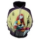 thumbnail image 1 of Sudadera con capucha con estampado 3D de pesadilla antes de Navidad para niños, sudaderas con capucha de Jack y Sally, abrigos de Terror para Niños, Jersey Punk de Halloween, novedad de 2023, 1 of 4