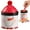 D, variant on Uanit Christmas Snack Storage Box with Santa & Snowman Pattern Design, Multicolor Round Hat Shaped Metal Cylinder Container for Candy Jar and Holiday Decoration Use with Airtight Seal